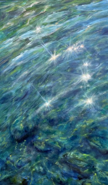 Painting titled "Cold Waters." by Anna Evtushenko, Original Artwork, Oil