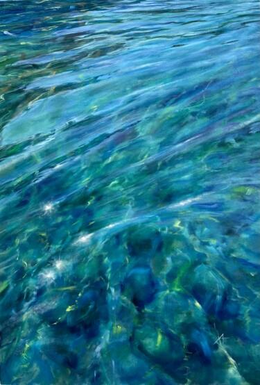 Malerei mit dem Titel "Lake of Tears." von Anna Evtushenko, Original-Kunstwerk, Öl