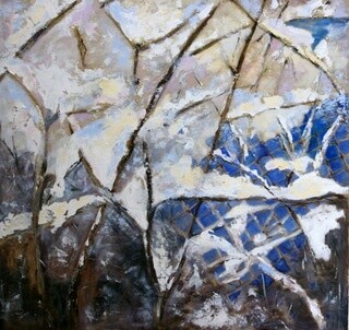 Malerei mit dem Titel "„Winter 2010/2011”" von Anna Forycka- Putiatycka, Original-Kunstwerk, Öl