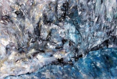 Peinture intitulée "„ Shore Warta River”" par Anna Forycka- Putiatycka, Œuvre d'art originale, Huile