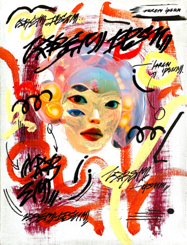 Картина под названием "Redefining Beauty S…" - Anna Gaikovich, Подлинное произведение искусства, Акрил Установлен на Деревян…