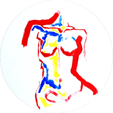 Картина под названием "Essence of Feminini…" - Anna Gaikovich, Подлинное произведение искусства, Акрил Установлен на картон
