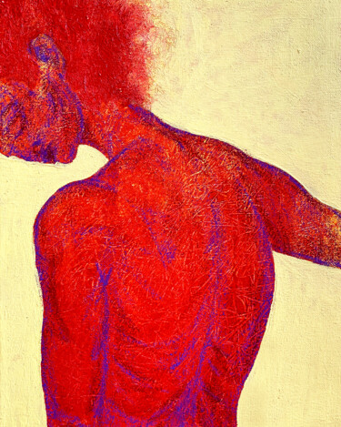 "Red emotions" başlıklı Tablo Anna Gaikovich tarafından, Orijinal sanat, Akrilik