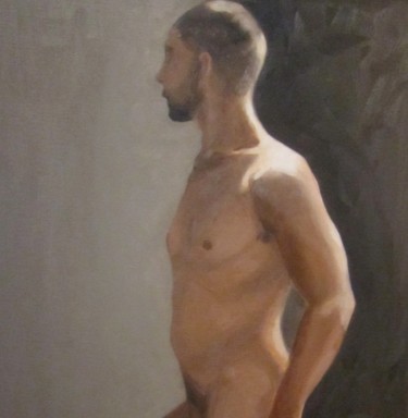 Malerei mit dem Titel "Julien" von Anna Gianotti, Original-Kunstwerk, Öl