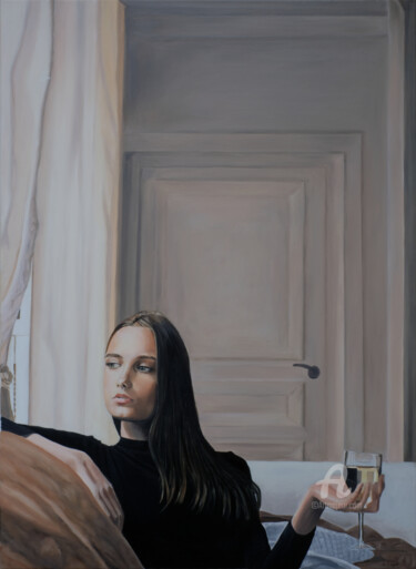 Pintura titulada "Jennifer" por Anna Gigon, Obra de arte original, Oleo
