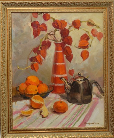 Painting titled "От сердца к сердцу" by Anna Gorochkun, Original Artwork, Oil