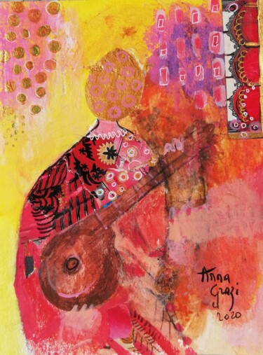 "La jeune musicienne…" başlıklı Tablo Anna Grazi tarafından, Orijinal sanat, Akrilik