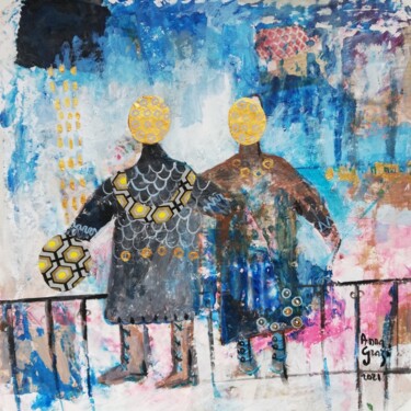 Malarstwo zatytułowany „Les jumelles Catali…” autorstwa Anna Grazi, Oryginalna praca, Akryl
