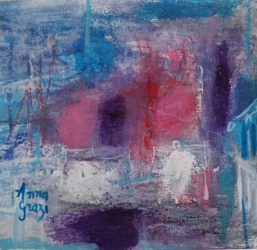 Pintura intitulada "L'heure du départ" por Anna Grazi, Obras de arte originais, Acrílico