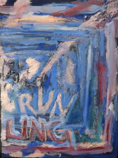 Painting titled "Don’t run darling p…" by Anna Grete Moller, Original Artwork, Oil