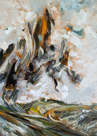 Pittura intitolato "FAROE ISLANDS" da Anna Gurechkina, Opera d'arte originale, Olio