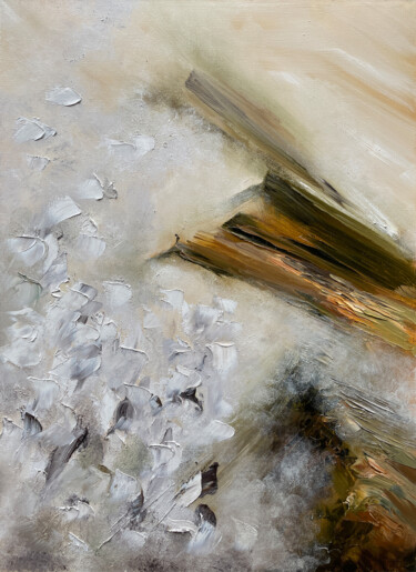 Pintura titulada "MOUNTAIN SLOPES" por Anna Gurechkina, Obra de arte original, Oleo Montado en Bastidor de camilla de madera