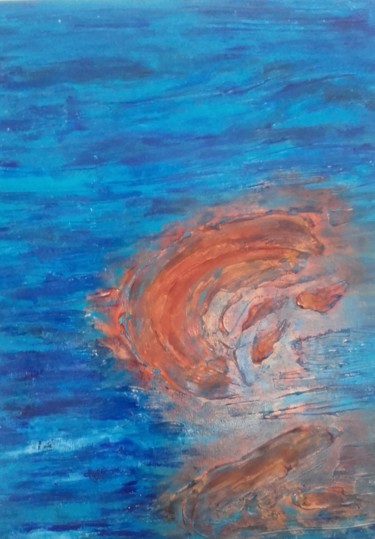 Painting titled "Littoral de Toscane" by Anna, Original Artwork, Acrylic