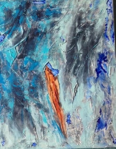 Peinture intitulée "Magma" par Anna, Œuvre d'art originale, Acrylique