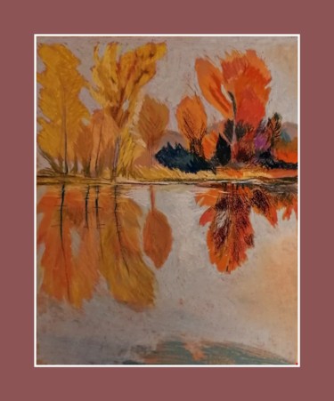 Pittura intitolato "Осень" da Anna Kluyeva, Opera d'arte originale, Pastello