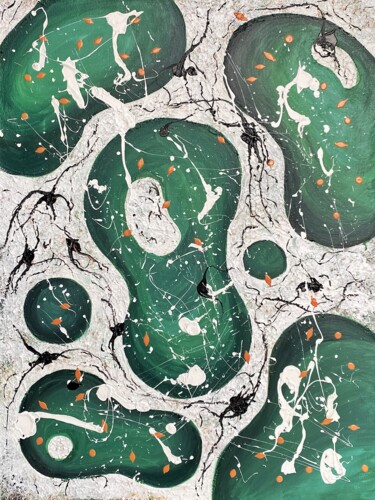 Картина под названием "New born" - Anna Kavana, Подлинное произведение искусства, Акрил Установлен на Деревянная рама для но…