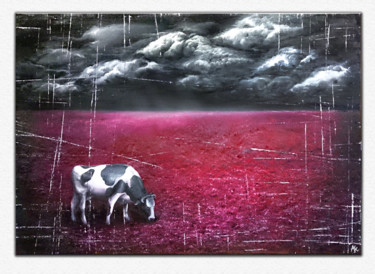 Картина под названием "Mass Media" - Anna Khora, Подлинное произведение искусства, Масло