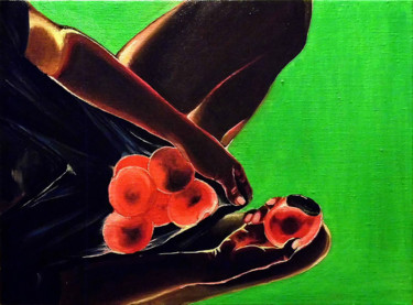 Картина под названием "Vitamins" - Anna Khora, Подлинное произведение искусства, Масло