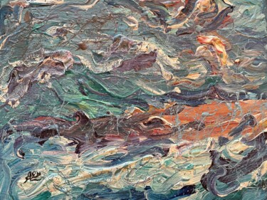 Pittura intitolato "The Flow 1" da Anna Killinger, Opera d'arte originale, Acrilico Montato su Telaio per barella in legno