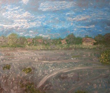 Картина под названием "Пыльный сентябрь" - Анна Корнилина, Подлинное произведение искусства, Масло