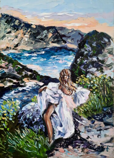 Painting titled "Bali" by Anna Krivtsova, Original Artwork, Oil