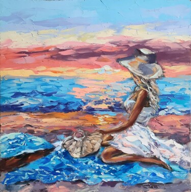 Painting titled "Caribbean" by Anna Krivtsova, Original Artwork, Oil