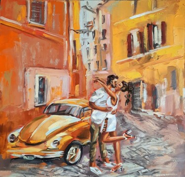 Painting titled "Italy Rome" by Anna Krivtsova, Original Artwork, Oil