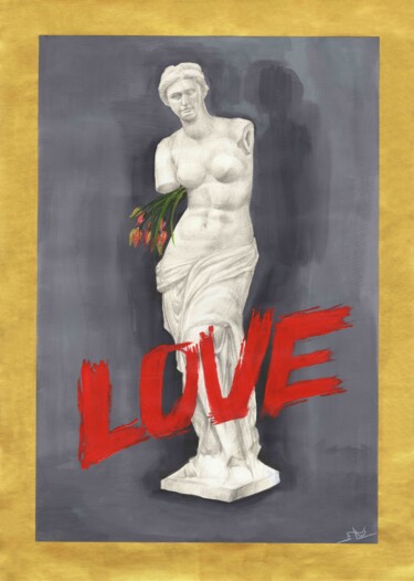 图画 标题为“Forbidden Love” 由Anna Kuznyetsova, 原创艺术品, 铅笔