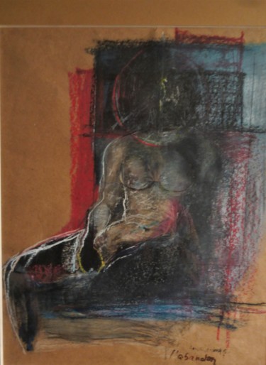 Dessin intitulée "l-abandon" par Anna Langowski, Œuvre d'art originale, Crayon