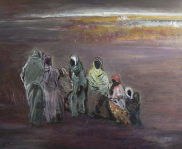 Painting titled "en route pour Braza…" by Anna Langowski, Original Artwork, Oil