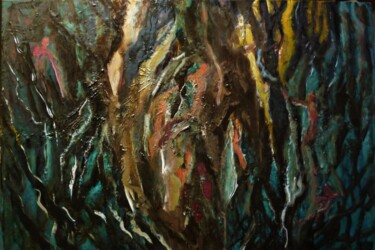 Malerei mit dem Titel "LEDA-SYLVESTRE" von Anna Langowski, Original-Kunstwerk, Öl