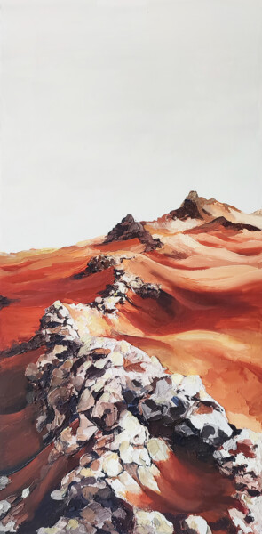 Peinture intitulée "Dunes" par Anna Lazar, Œuvre d'art originale, Acrylique
