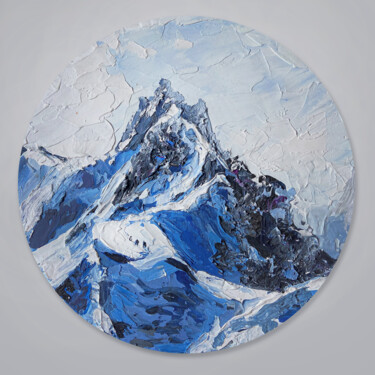 Malerei mit dem Titel "High peaks" von Anna Lazar, Original-Kunstwerk, Acryl