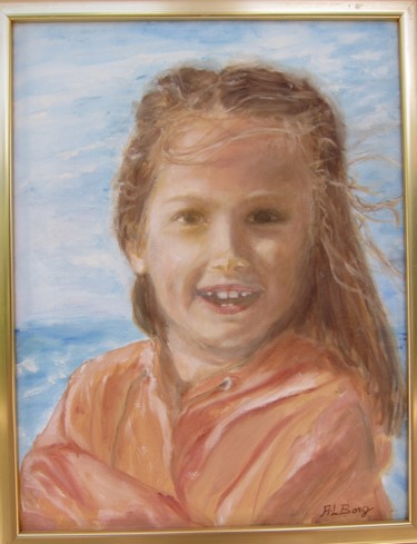 Painting titled "Sofia till sjöss" by Anna-Lena Borg, Original Artwork, Oil