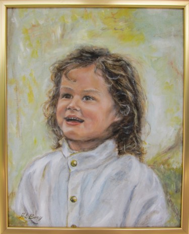 Painting titled "Kristin." by Anna-Lena Borg, Original Artwork, Oil