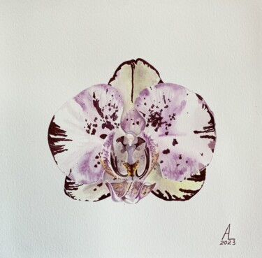 Painting titled "Miniature 2. Spotte…" by Anna Levchuk, Original Artwork, Watercolor