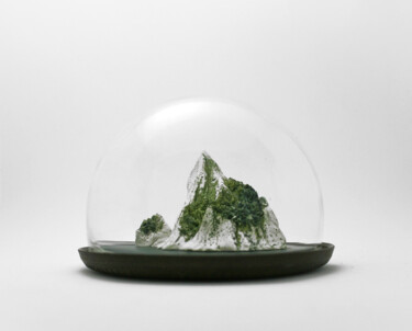 Sculpture intitulée "Solitude Island" par Anna Magdalena Wojcik, Œuvre d'art originale, Argile