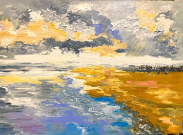 Картина под названием "The Gulf of Finland…" - Anna Makarova, Подлинное произведение искусства, Масло