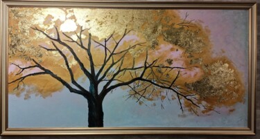 Painting titled "The abundance tree" by Anna-Maria Pastinaru, Original Artwork, Oil