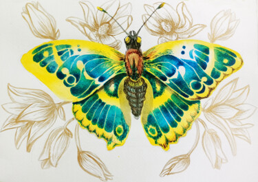"The butterfly" başlıklı Tablo Anna-Maria Pastinaru tarafından, Orijinal sanat, Suluboya