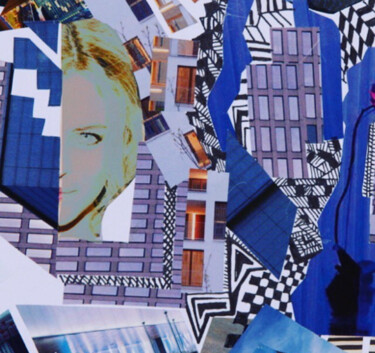 Collagen mit dem Titel "Collage 5" von Anna Maria Zirko, Original-Kunstwerk, Collagen