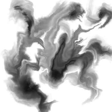 Digital Arts titled "Haze. Abstract flui…" by Anna Merkusheva, Original Artwork, 2D Digital Work