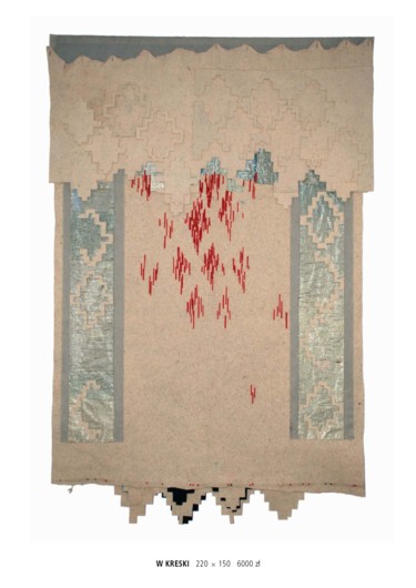 Art textile intitulée "Filce : W KRESKI /…" par Anna Michniewicz, Œuvre d'art originale