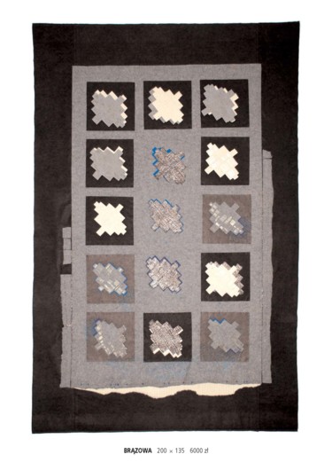 Art textile intitulée "filc BRAZOWY / feut…" par Anna Michniewicz, Œuvre d'art originale