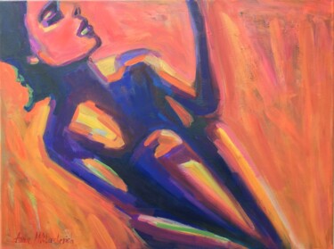 FEEL SPECIAL - contemporary expressionist woman portrait art Painting titled "FEEL SPECIAL - cont…" by Anna Miklashevich, Original Art, Oil