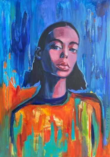 Contemporary Art Original Painting Portrait of a woman