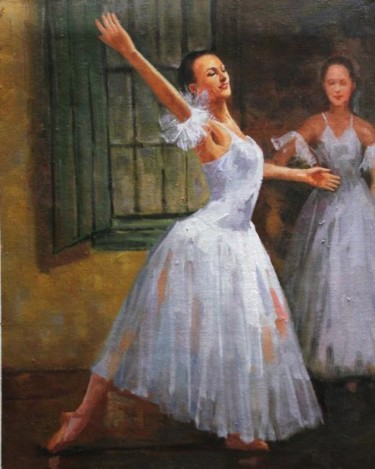 Peinture intitulée "La Belle Danseuse" par Anna Mironova, Œuvre d'art originale