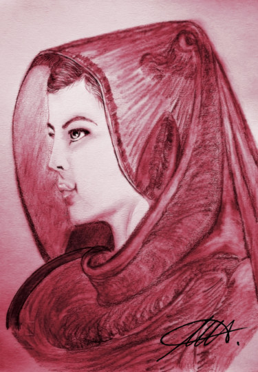Drawing titled "Madonna" by Annette, Original Artwork, Digital Photography