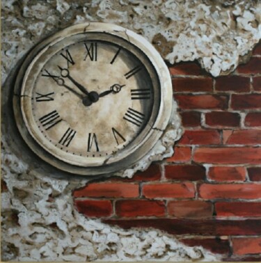Картина под названием "Време" - Anna Mytavska (Cabrerra), Подлинное произведение искусства, Масло