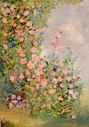Peinture intitulée "Котловината на рози…" par Anna Mytavska (Cabrerra), Œuvre d'art originale, Huile